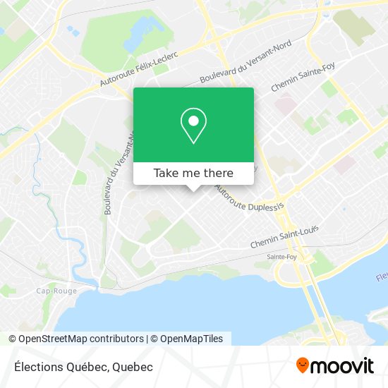 Élections Québec map