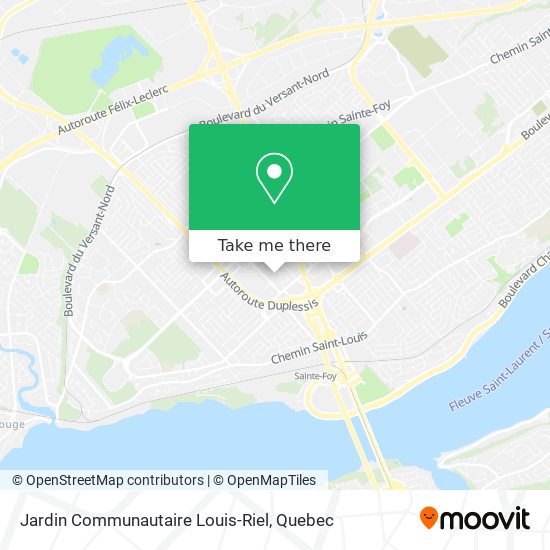 Jardin Communautaire Louis-Riel map