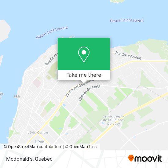 Mcdonald's map