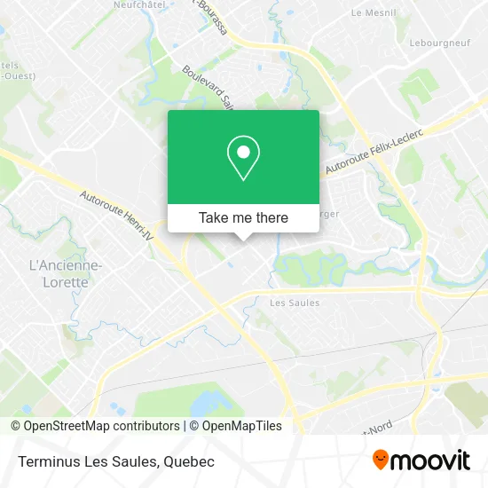 Terminus Les Saules map