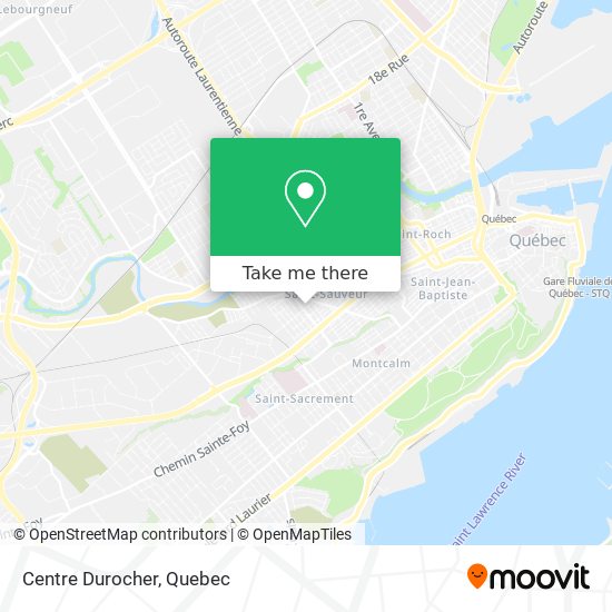 Centre Durocher map