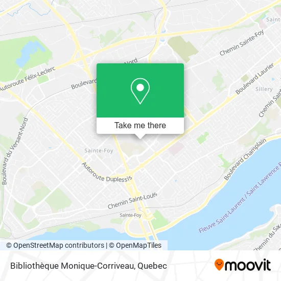Bibliothèque Monique-Corriveau map