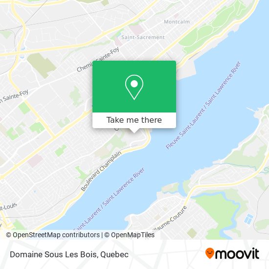 Domaine Sous Les Bois map