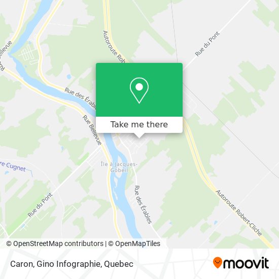 Caron, Gino Infographie map