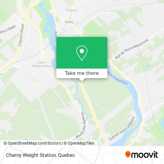 Charny Weight Station map