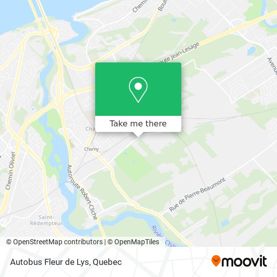 Autobus Fleur de Lys map