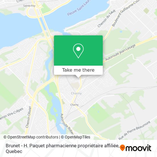 Brunet - H. Paquet pharmacienne propriétaire affiliée map