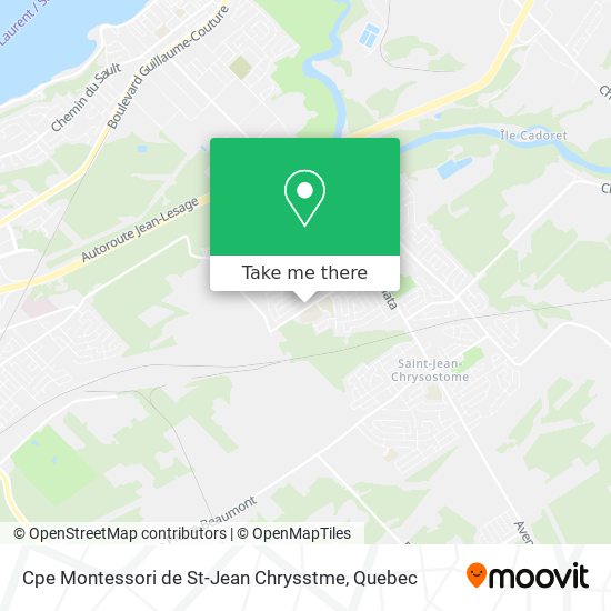 Cpe Montessori de St-Jean Chrysstme map