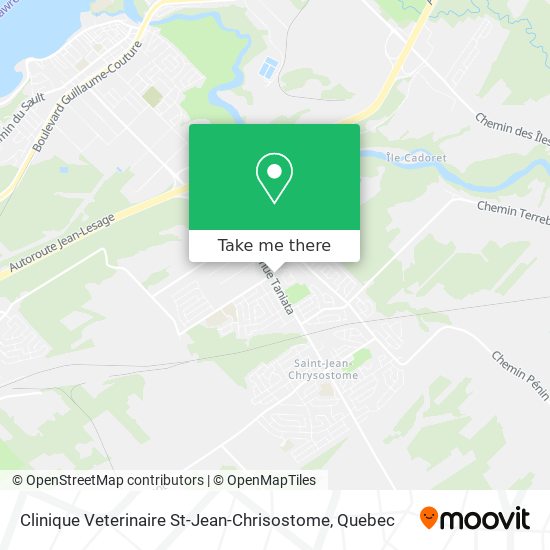 Clinique Veterinaire St-Jean-Chrisostome map