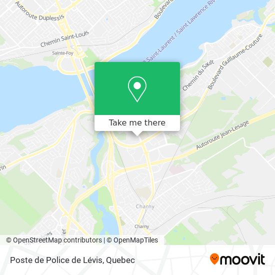 Poste de Police de Lévis map