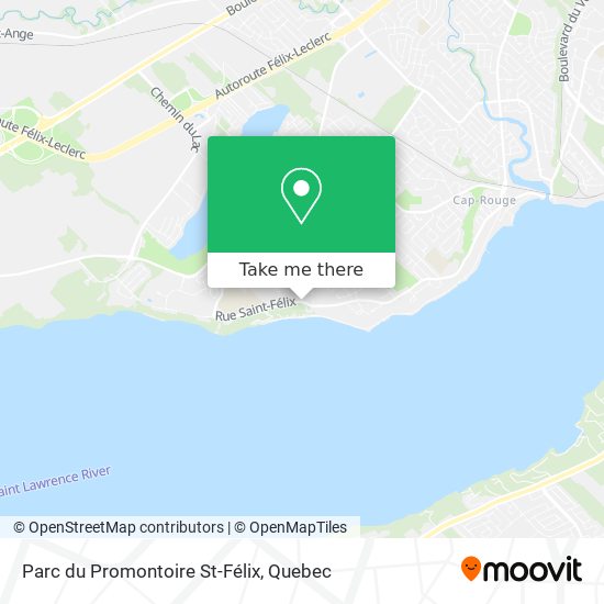 Parc du Promontoire St-Félix map