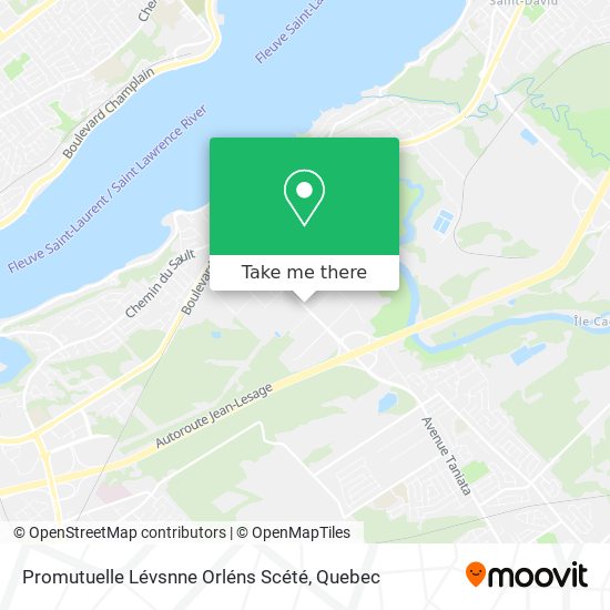 Promutuelle Lévsnne Orléns Scété map