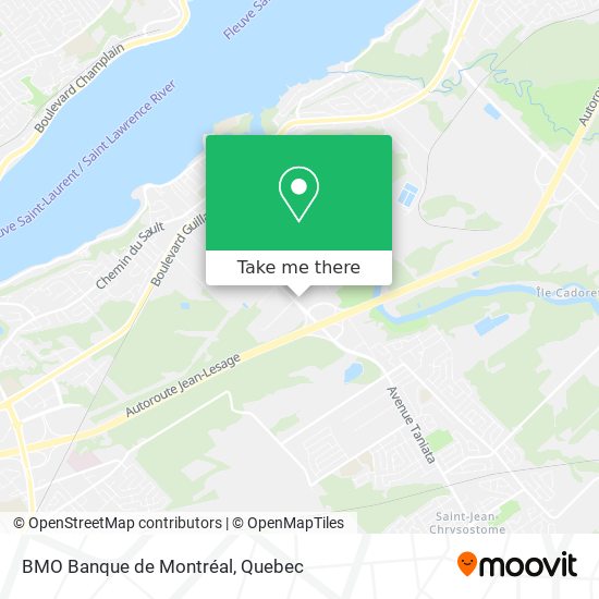 BMO Banque de Montréal map