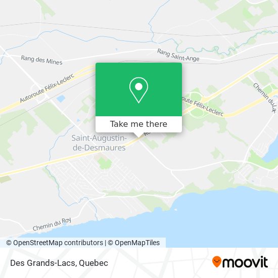 Des Grands-Lacs map