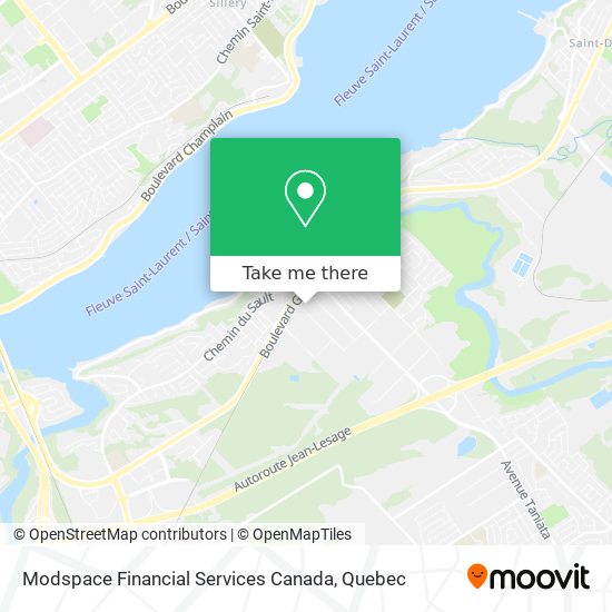 Modspace Financial Services Canada map
