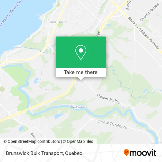 Brunswick Bulk Transport map