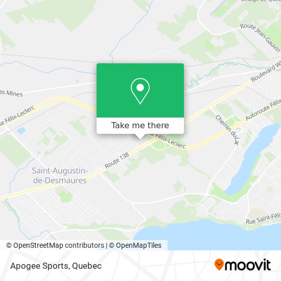 Apogee Sports map