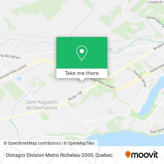 Distagro Division Metro Richelieu 2000 map