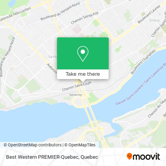 Best Western PREMIER-Quebec map