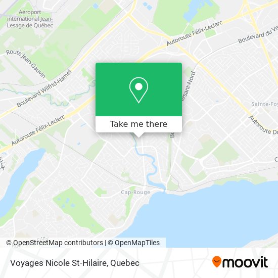 Voyages Nicole St-Hilaire map