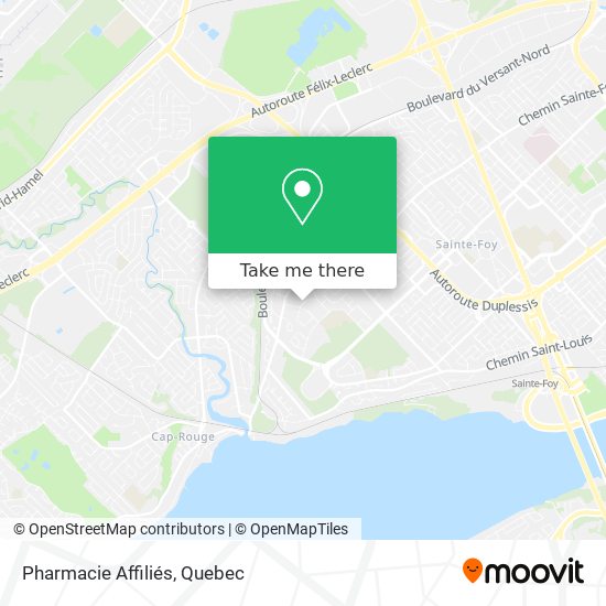 Pharmacie Affiliés map