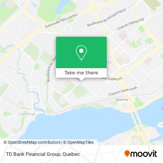 TD Bank Financial Group map