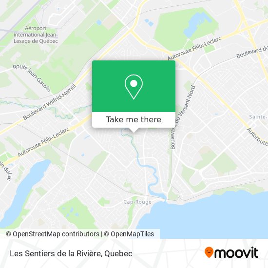 Les Sentiers de la Rivière map