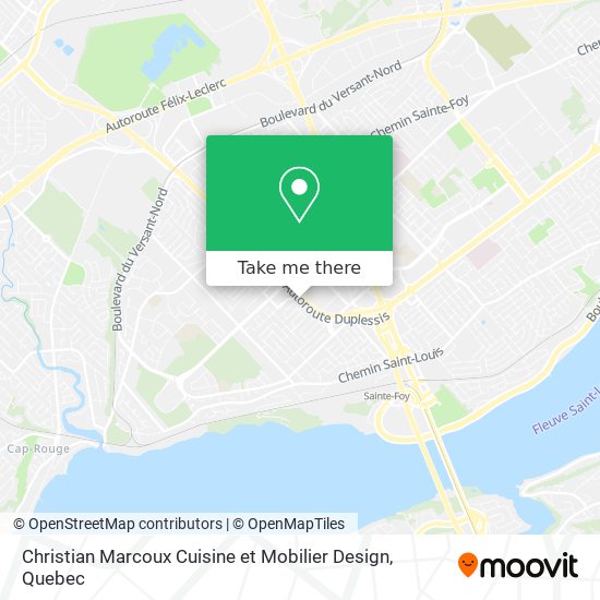 Christian Marcoux Cuisine et Mobilier Design map