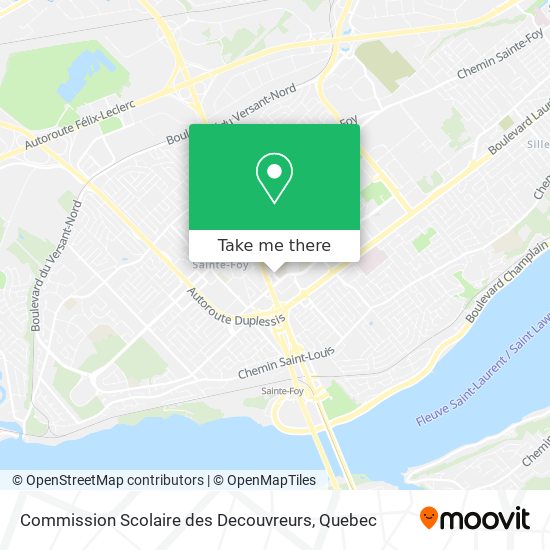 Commission Scolaire des Decouvreurs map