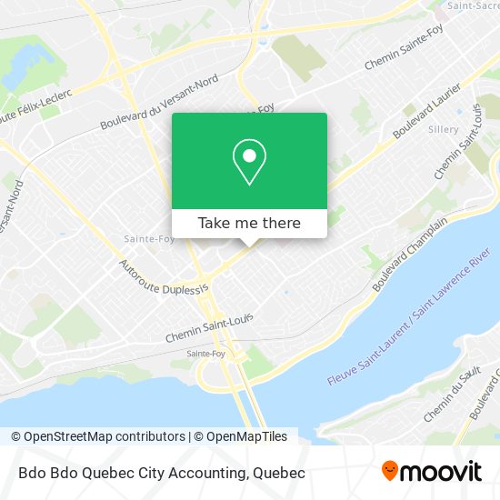 Bdo Bdo Quebec City Accounting map