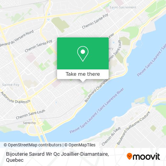 Bijouterie Savard Wr Qc Joaillier-Diamantaire map