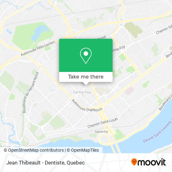 Jean Thibeault - Dentiste map
