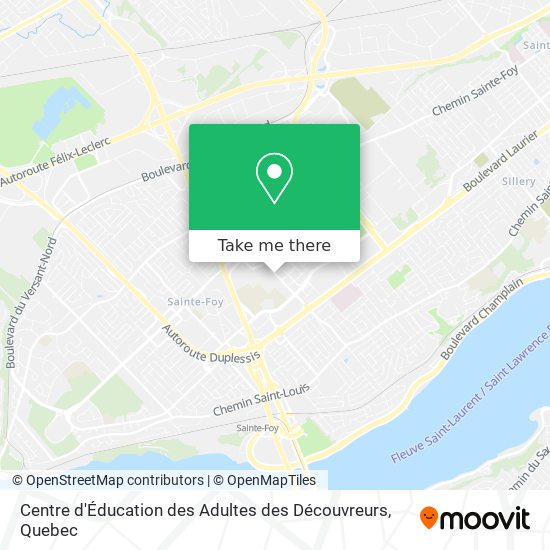 Centre d'Éducation des Adultes des Découvreurs map