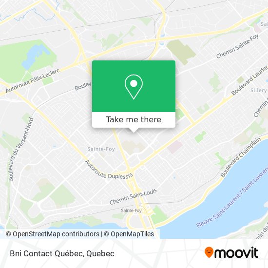 Bni Contact Québec map
