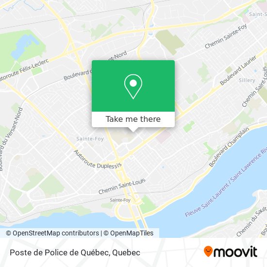 Poste de Police de Québec map