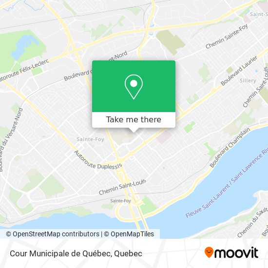 Cour Municipale de Québec map