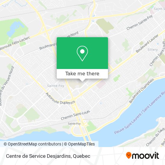 Centre de Service Desjardins map