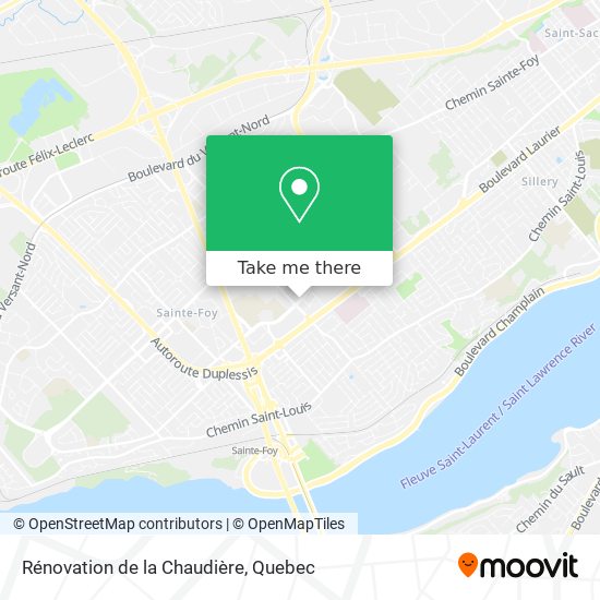 Rénovation de la Chaudière map