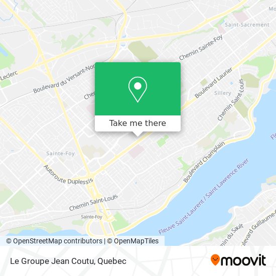 Le Groupe Jean Coutu map