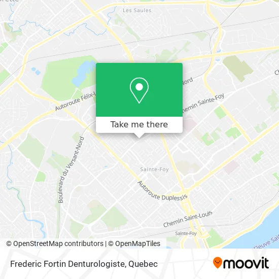 Frederic Fortin Denturologiste map