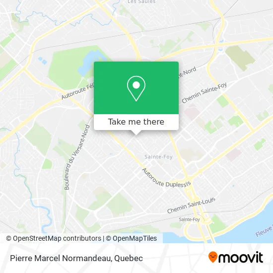 Pierre Marcel Normandeau map