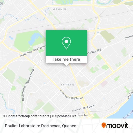 Pouliot Laboratoire D'ortheses map