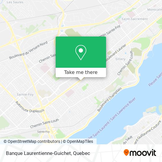 Banque Laurentienne-Guichet map
