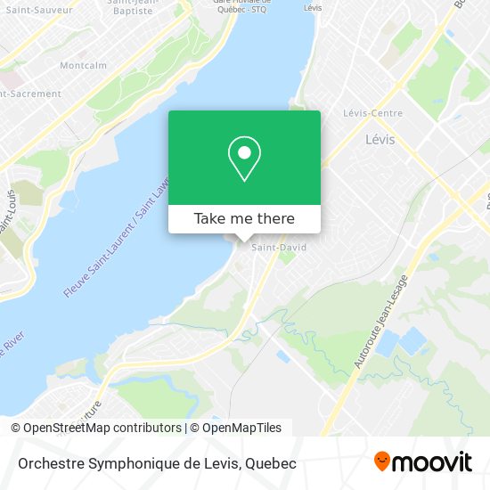 Orchestre Symphonique de Levis map