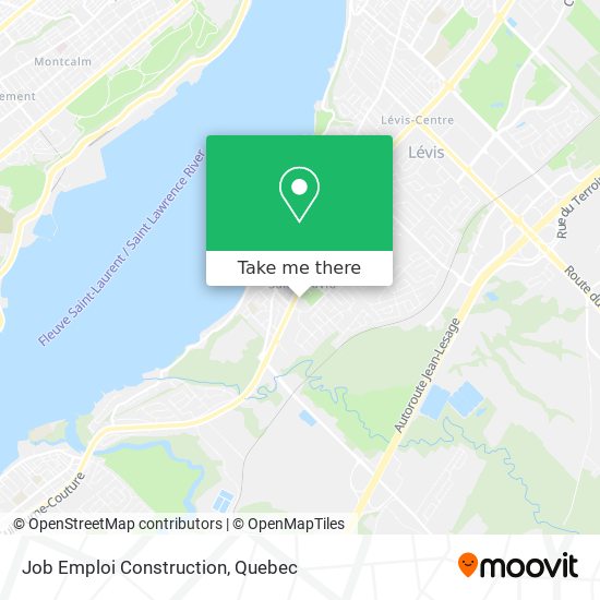 Job Emploi Construction map