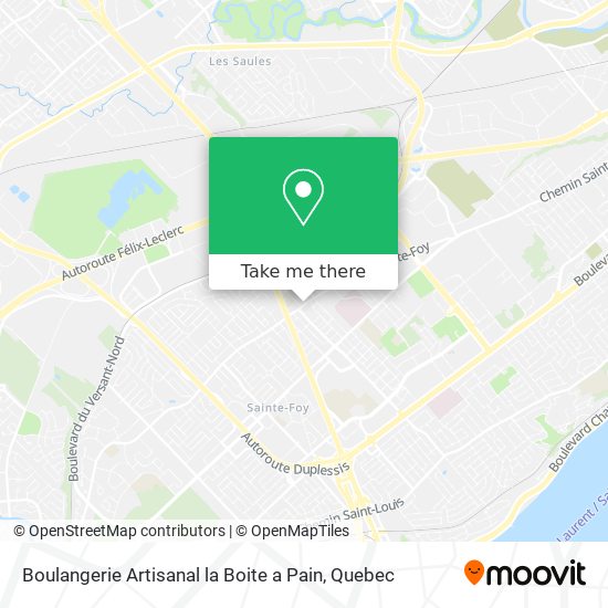 Boulangerie Artisanal la Boite a Pain map