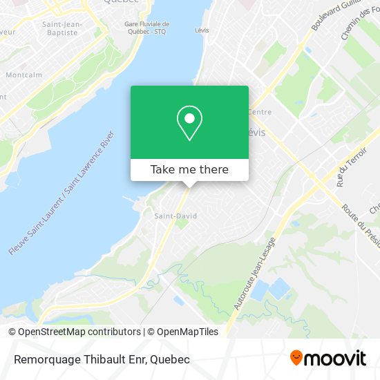 Remorquage Thibault Enr map