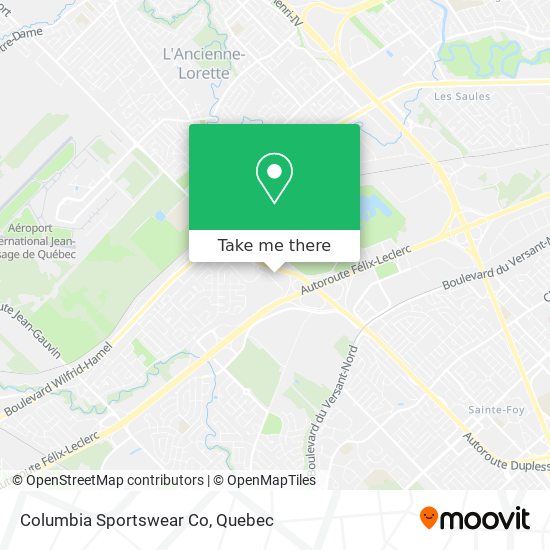 Columbia Sportswear Co map