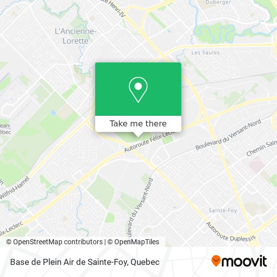 Base de Plein Air de Sainte-Foy map
