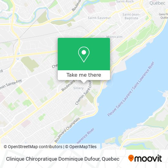 Clinique Chiropratique Dominique Dufour map